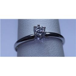 0.22 CTW DIAMOND RING 14K WHTE GOLD