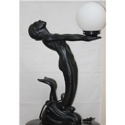 DECORATIVE MODERN STYLE BLACK MERMAID LAMP