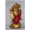 Image 1 : DECORATIVE GOLDEN CHINESE BUDHA GOOD LUCK CHARM STATUE