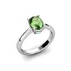 Genuine 0.50 ctw Green Tourmaline Ring 14k W/Y Gold