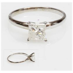 1.15 ctw Certified Diamond 14k Solitaire Ring J I-2