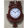 Image 2 : DECORATIVE WALL QUARTZ CLOCK WOOD COLOR DRAGON FEATURES