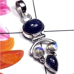 4.50g Pendant of Tanzanite and Pearl Sterling Silver