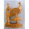 Image 2 : Wooden Decorative Peacock With Baby