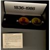 Image 1 : Tokens; La Prairie St-Jean Sur Richelieu tokens;  Set of 3 different metals in original velvet box. 