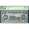 Image 1 : 1912 Dominion Bank of Canada; 5 Dollars, PCGS CH UNC-63, Charlton DC-21c, B471793.