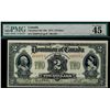 Image 1 : 1914 Dominion of Canada; 2 Dollars, DC-22a PCGS EF45;  #322975-D. Scarce in this condition.