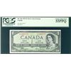 Image 1 : 1954 Bank of Canada; 1 Dollars,  BC-29a Devil's Face #HA1202777 PCGS CH AU55PPQ.