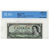 Image 1 : 1954 Bank of Canada; 1 Dollar BC-29a #FA2052134, CCCS UNC63.