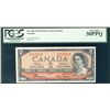 Image 1 : 1954 Bank of Canada; $2 BC-30a Devil's Face #DB2438121 PCGS VF30PPQ.