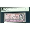 Image 1 : 1954 Bank of Canada; 10 Dollars, BC-32a Devil's Face #BD2389210 PCGS VF30.