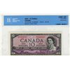 Image 1 : 1954 Bank of Canada; 10 Dollars BC-32a, CCCS UNC60; #BD8869587.