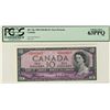 Image 1 : 1954 Bank of Canada; 10 Dollars, BC-32a #C/D5085607 PCGS UNC63PPQ.