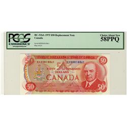 1975 Bank of Canada; $50 BC-51bA #EHX0818861 PCGS CH AU58PPQ.