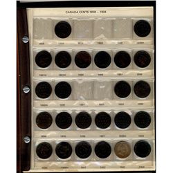 1859 Cents to 1966 incomplete Date Set.  Does not include 1858, 1859/1891 varieties nor 1923. 75+ co