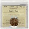 Image 1 : 1920 1 Cent, ICCS MS64; Red.