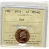 Image 1 : 1978, Cents ICCS MS66; Red.