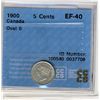 Image 1 : 1900 5 Cents, CCCS EF40; Oval
