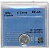 Image 1 : 1902 5 Cents, CCCS EF45.