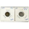 Image 1 : 1902H  & 1905  5 Cents ;  Lot of 2 coins EF to AU with lustre.