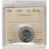 Image 1 : 1939 5 Cents, ICCS MS65.