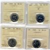 Image 1 : 1954 SF MS63, 1958, 1968 MS64, 2001 MS63;  Four ICCS coins.