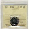 Image 1 : 1956 5 Cents, ICCS MS65.