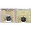 Image 1 : 1957, 1958 5 Cents, ICCS MS65;  Two coins.