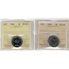 Image 1 : 1960, 1962 5 Cents, ICCS MS65;  Two coins.