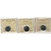 Image 1 : 1979, 1995, 2009 5 Cents, ICCS MS65;  Three coins.