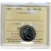 Image 1 : 1994 5 Cents, ICCS MS66.