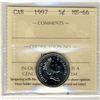 Image 1 : 1997 5 Cents, ICCS MS66.