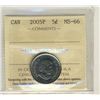 Image 1 : 2005P 5 Cents, ICCS MS66.