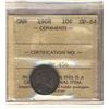 Image 1 : 1908 10 Cents ICCS SP-64.