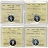 Image 1 : 1996, 1997, 1999, 2003 10 Cents, ICCS PF67;  Four coins Ultra Heavy Cameo.
