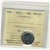 Image 1 : 2011 10 Cents, MS67. ICCS certified.