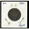 Image 1 : 1900 25 Cents; darkly toned VF+.