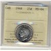 Image 1 : 1948 25 Cents, ICCS MS64.