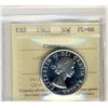 Image 1 : 1963 50 Cents, ICCS PL66; Cameo.