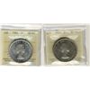Image 1 : 1953 NSF and 1964 Missing, 1 Dollars, ICCS MS63;  Two coins.
