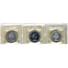 Image 1 : 1959, 1964 and 1965 SmBds Ptd 5 1 Dollars, ICCS PL65;  Three coins.