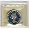 Image 1 : 1961 1 Dollars, ICCS PL66; Heavy Cameo.
