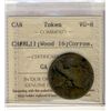 Image 1 : Blacksmith Token;  BL-11, Wood 16 ICCS VG8; Corrosion.