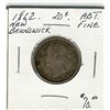 Image 1 : New Brunswick; 1862 20 Cents, Abt Fine.