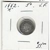 Image 1 : 1882H 5 Cents, VF.