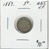 Image 1 : 1887 5 Cents, Abt VF.