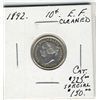 Image 1 : 1892 10 Cents EF Cleaned. .