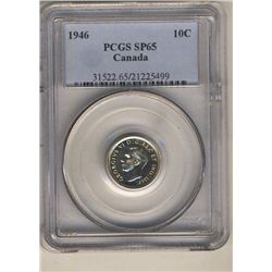 1946 10 Cents PCGS SP-65.