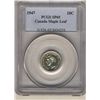 Image 1 : 1947 10 Cents PCGS SP-65; Maple Leaf.