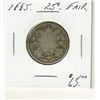 Image 1 : 1885 25 Cents, Fair.